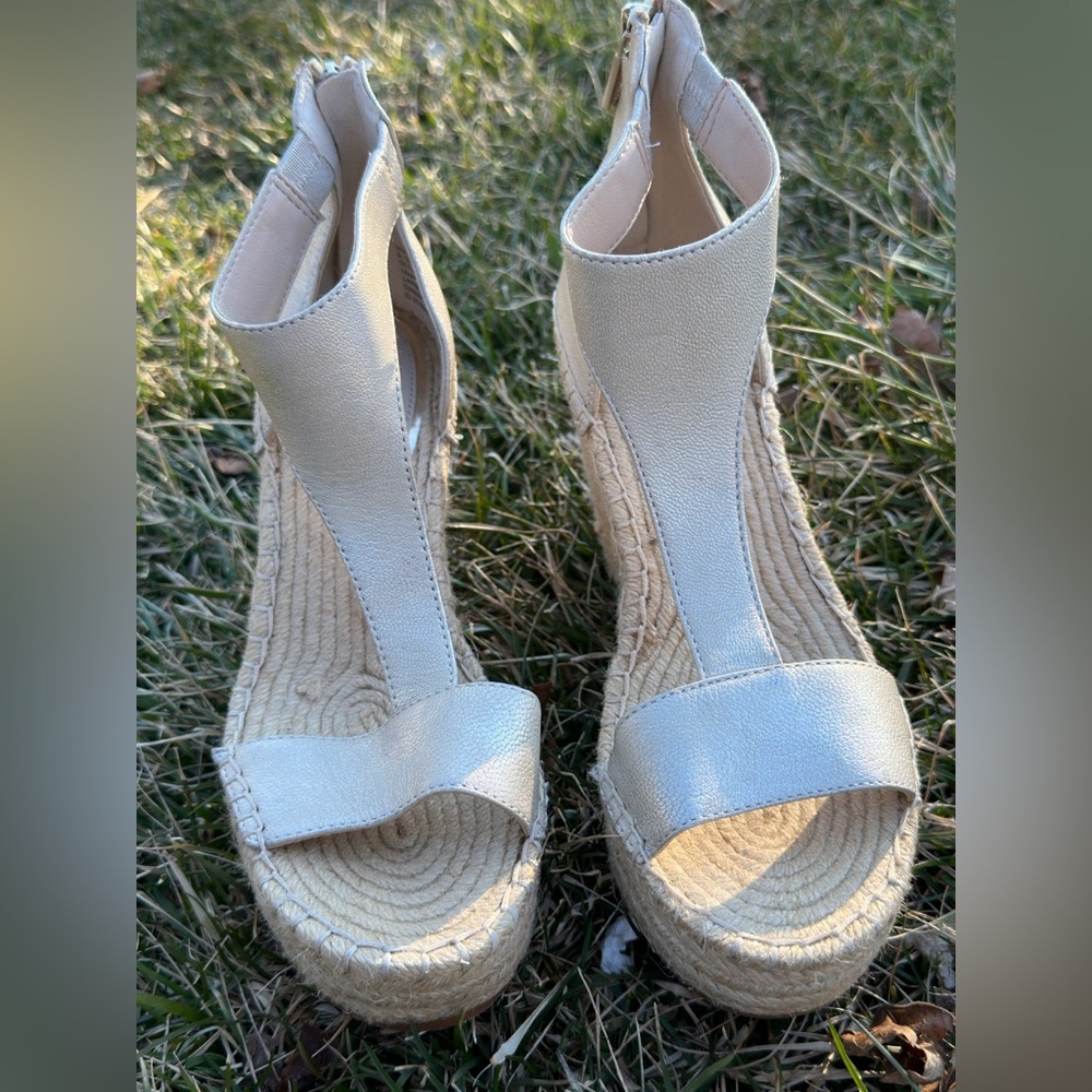 Kenneth Cole New York Olivia t-strap wedge sandal